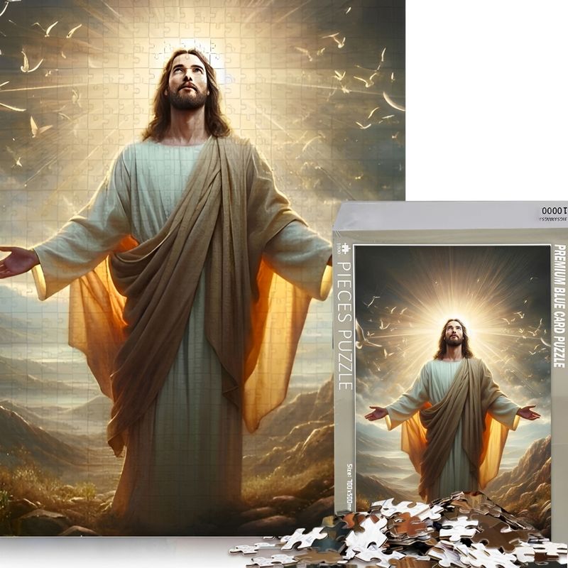 GENERICO - Puzzle 1000 Piezas 75x50cm Nuestra Señora Y Jesús-Jesús-2