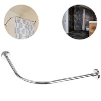 Barra Extensible Cortina De Ducha De Esquina En U 80-110cm