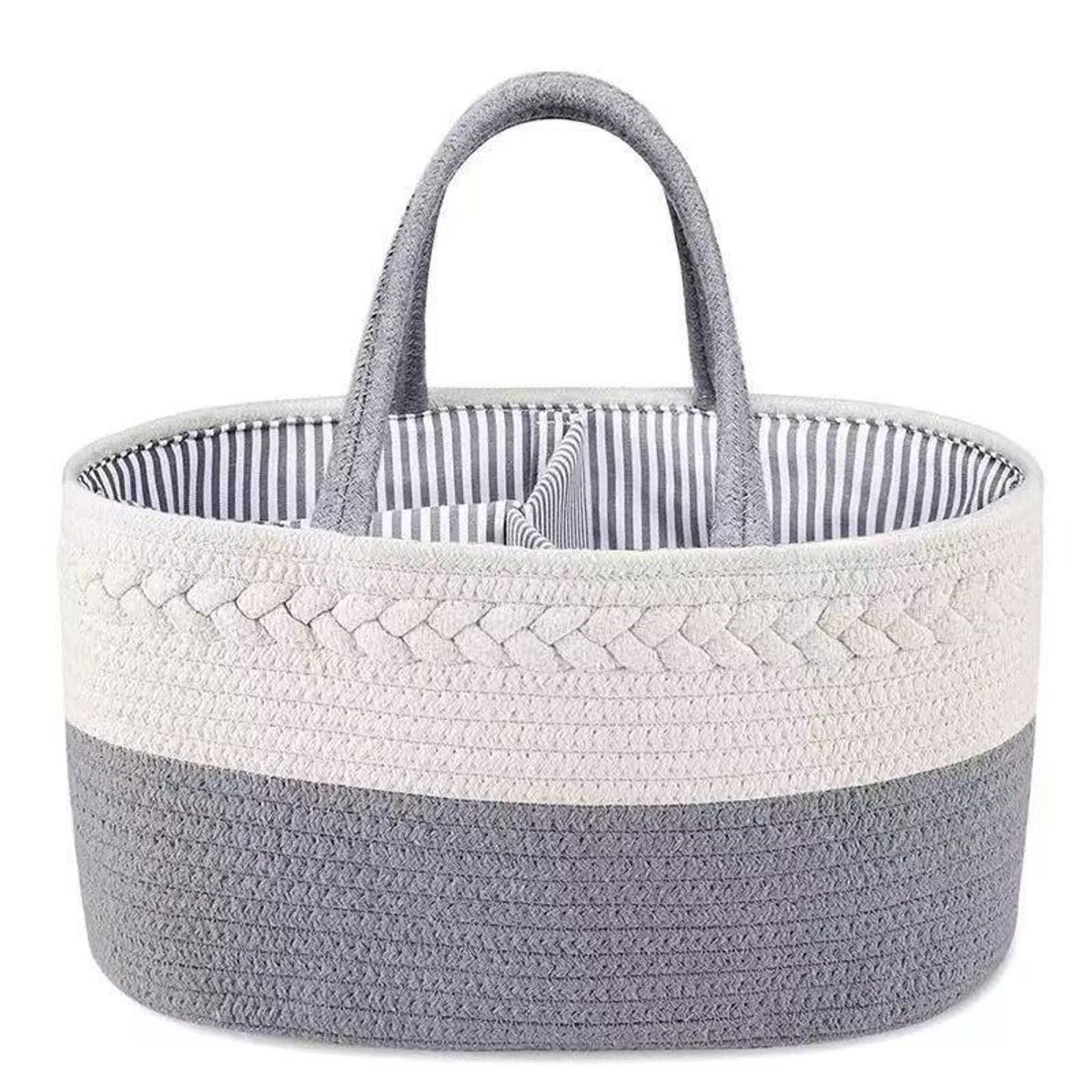 TATEE - Mochila Bolsa De Pañales Bolsa tejida gris Portátil