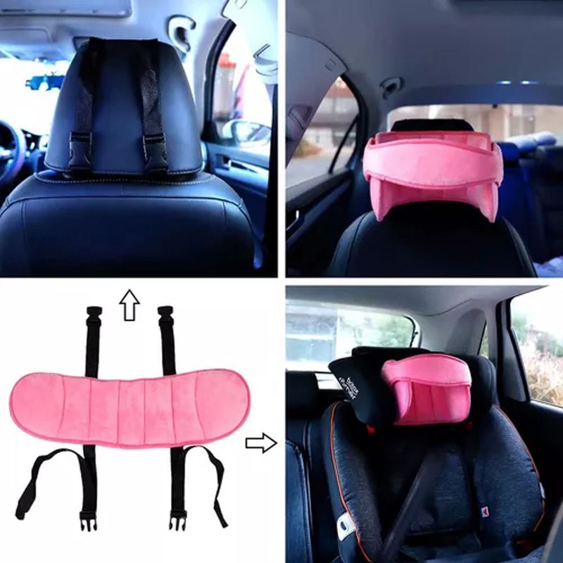 EDWINAYY - Apoya Cabeza Para Bebes Y Niños Silla De Auto Cinturón