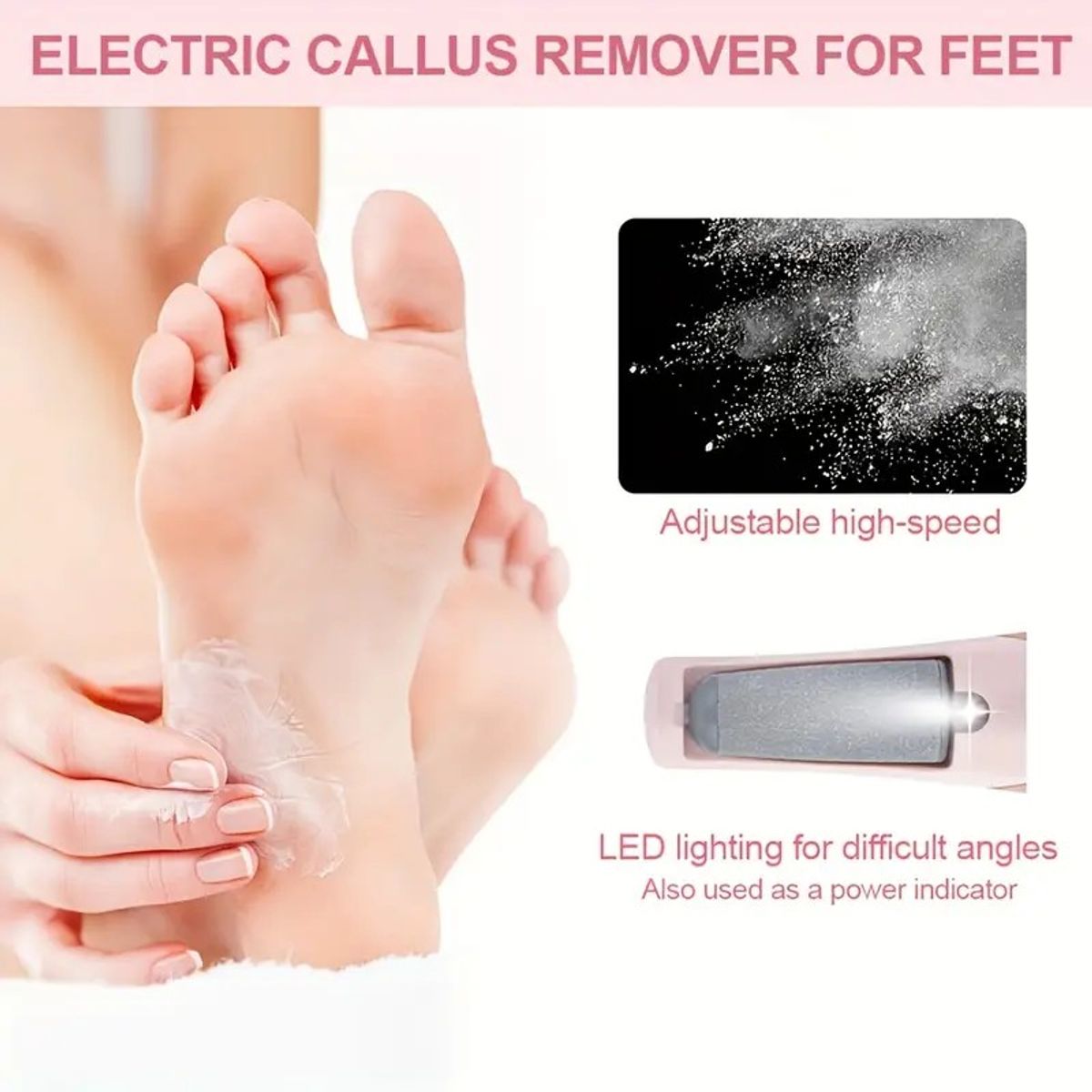 GENERICO - Callos removedor eléctrico recargable USB