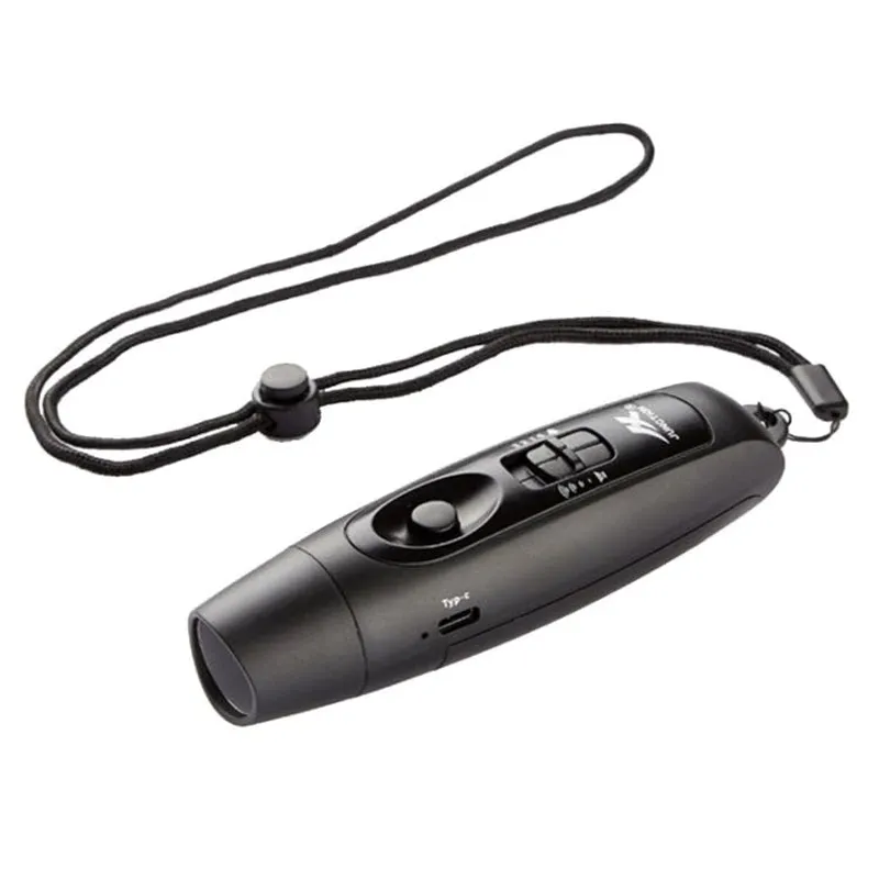 PUREPOWER - Silbato Tráfico Entrenamiento con Carga USB y Luz - Alto dB