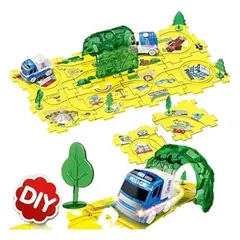 GENERICO - Pista De Auto Educativo, Piezas Armable Como Puzzle