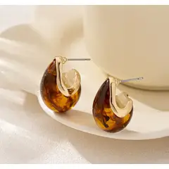 GENERICO - Aros elegantes para mujer Lluvia de Carey