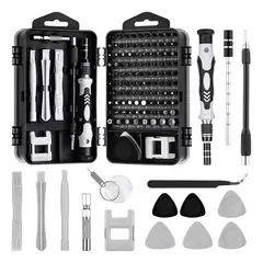 MALIK - Kit Destornilladores Precisión 115 en 1 para Reparaciones