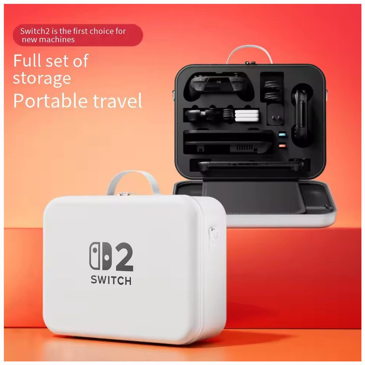 CORRERREY - Nintnedo Switch 2 paquete de almacenamiento multifuncional portátil