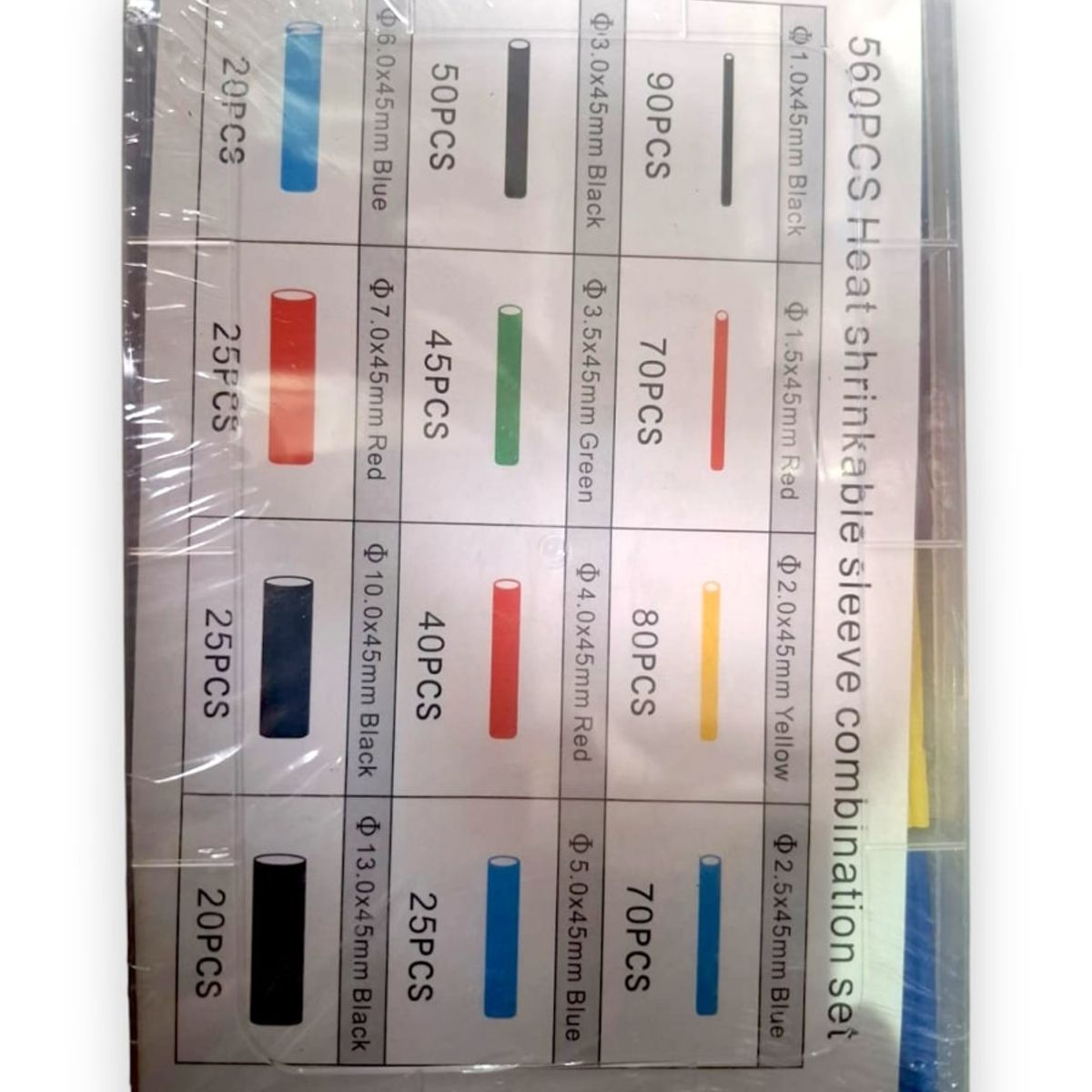 MALIK - Termoencogibles Aislantes 560 pcs - Sellado Seguro