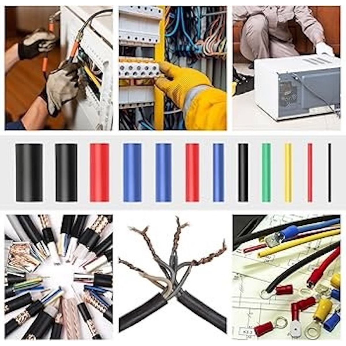 MALIK - Kit 560 pcs Termorretráctil - Ideal para Electricistas