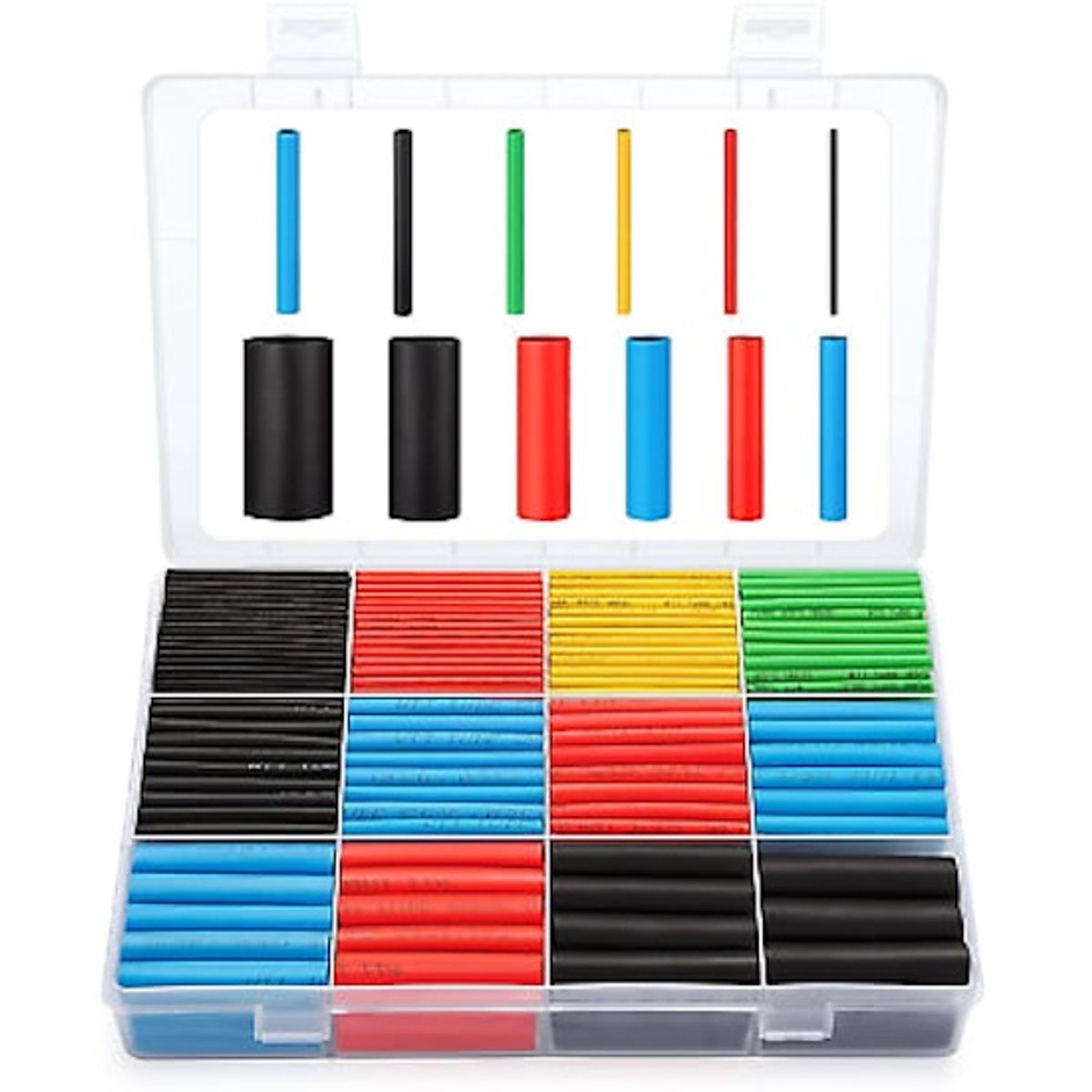 MALIK - Kit Termorretráctil 560 pcs - Aislamiento Eléctrico
