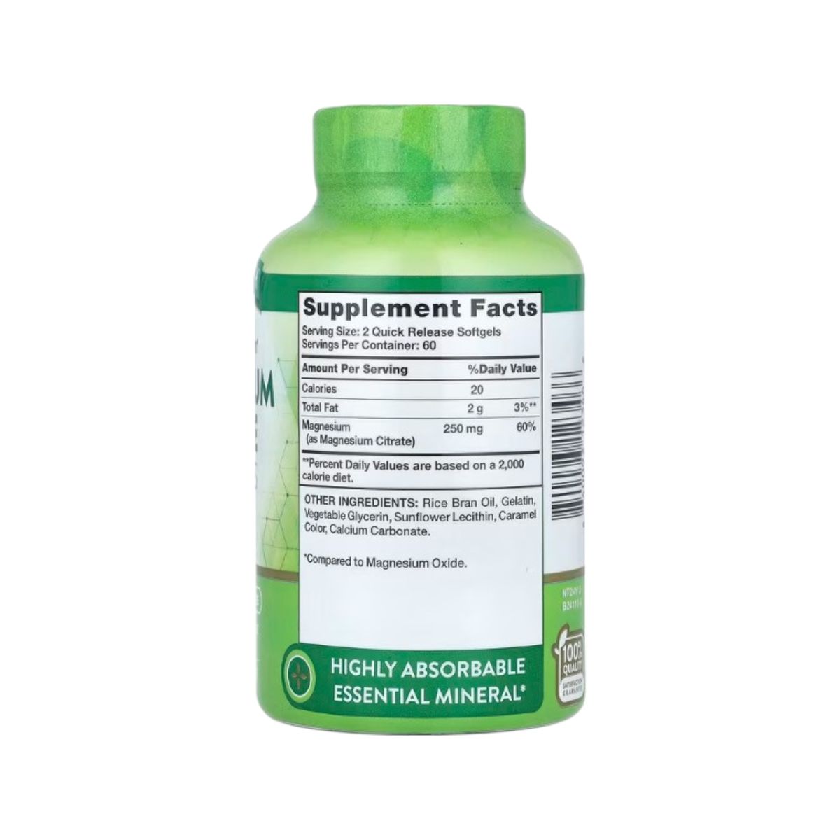 NATURE'S TRUTH - MAGNESIO CITRATO 250MG 60 SOFTGELS - NATURE'S TRUTH