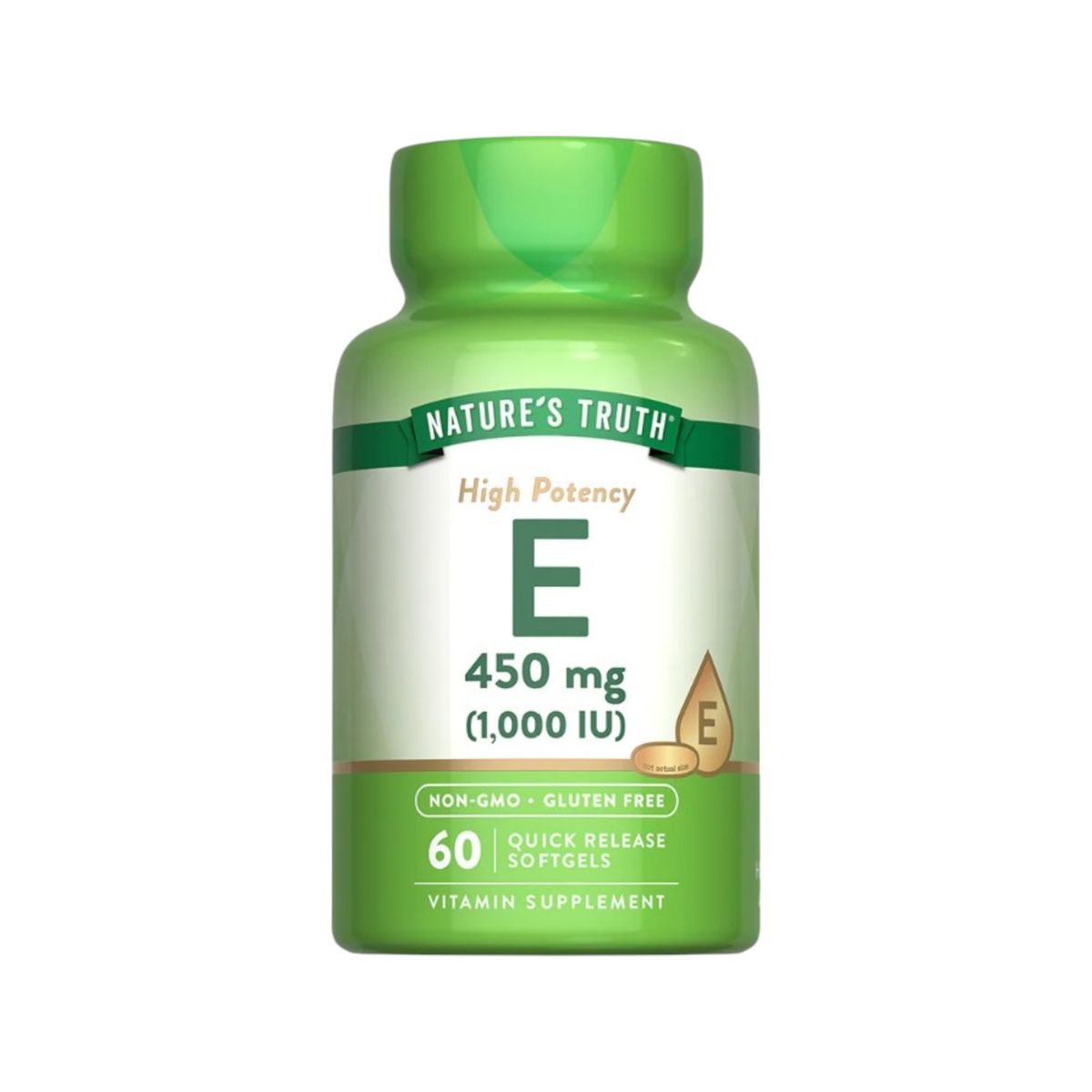 NATURE'S TRUTH - VITAMINA E 450MG (1000 IU) 60 SOFTGELS - NATURE'S TRUTH