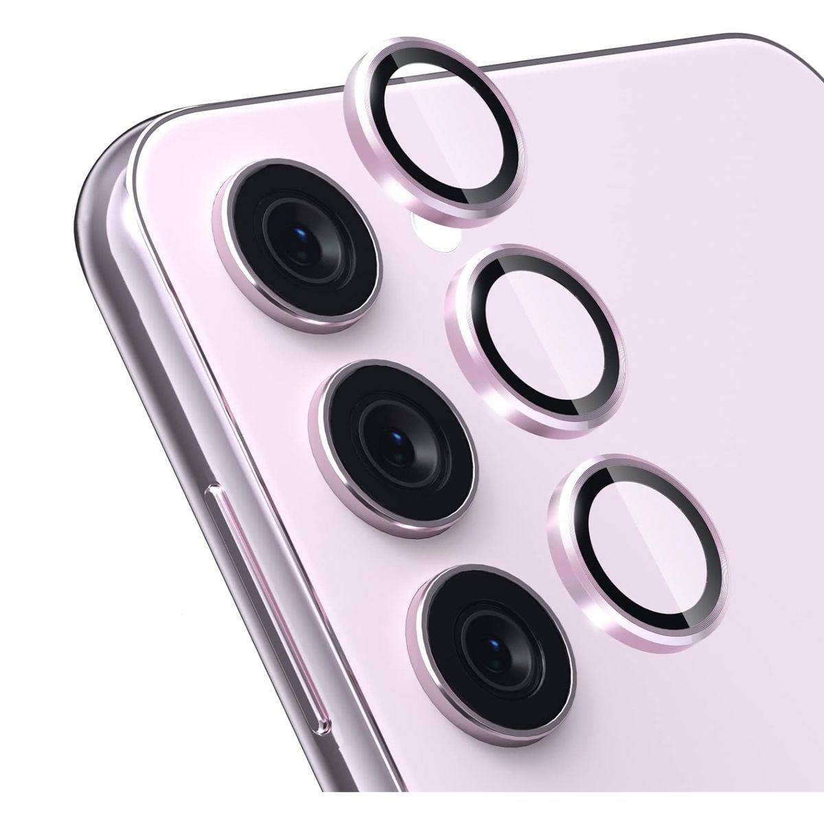 JOIGO - Protector De Lente De Camara Para Samsung S23 S23 Plus Rosado