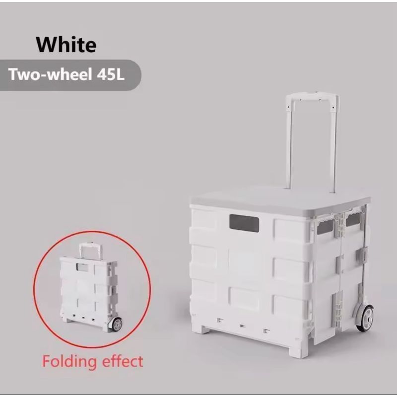GENERICO - Carro De Compras Plegable 45 Lt ( Carrito De Feria)