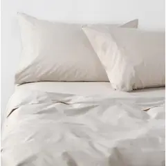 CANNON - Sabanas 2 Plazas 300 Hilos 100% Algodon ECRU