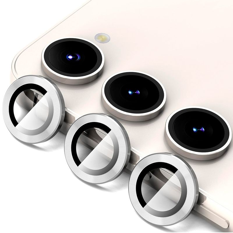 JOIGO - Protector De Lente De Camara Para Samsung S23 / S23 Plus Plateado