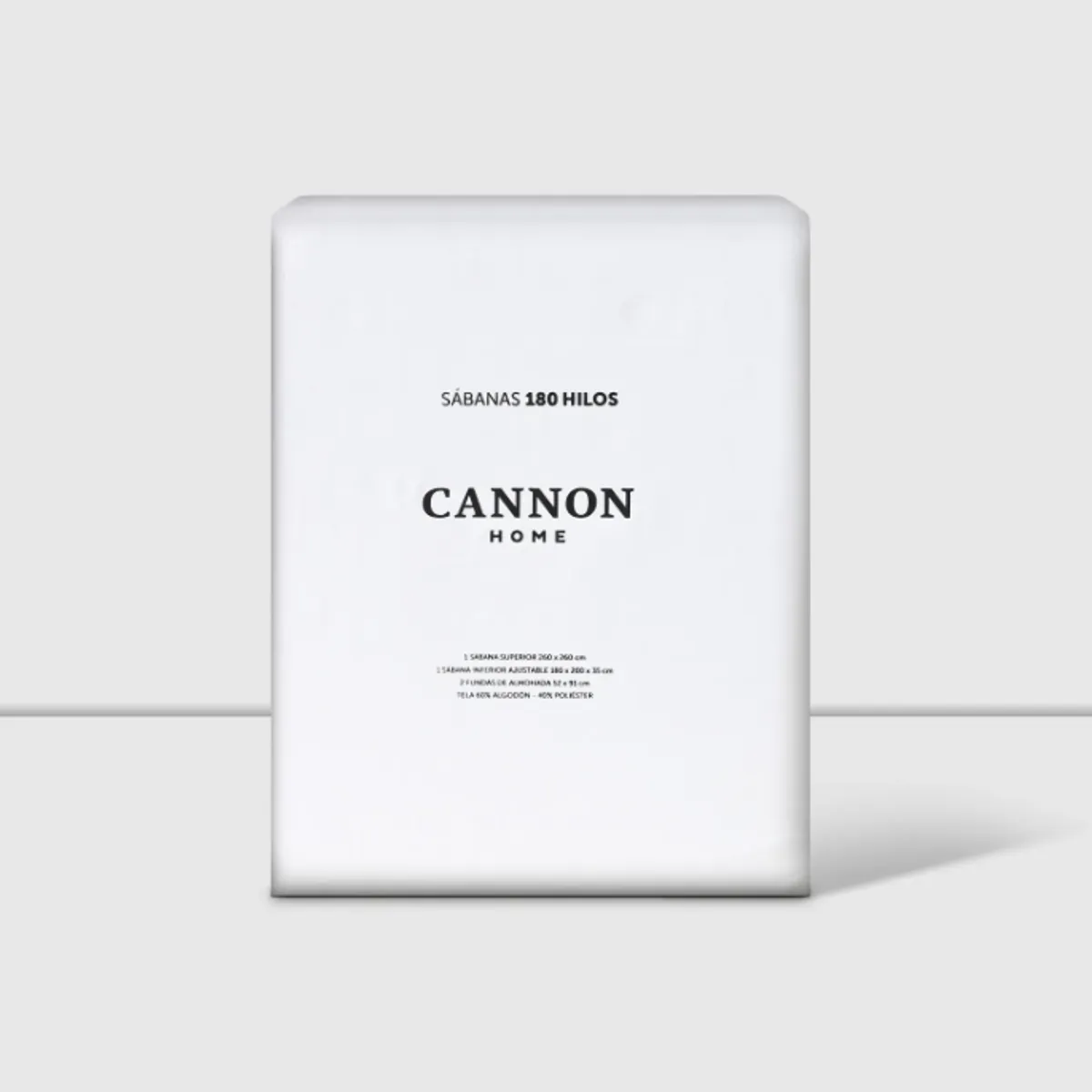 CANNON - Sábanas Cannon 2 Plazas 180 Hilos Blanco