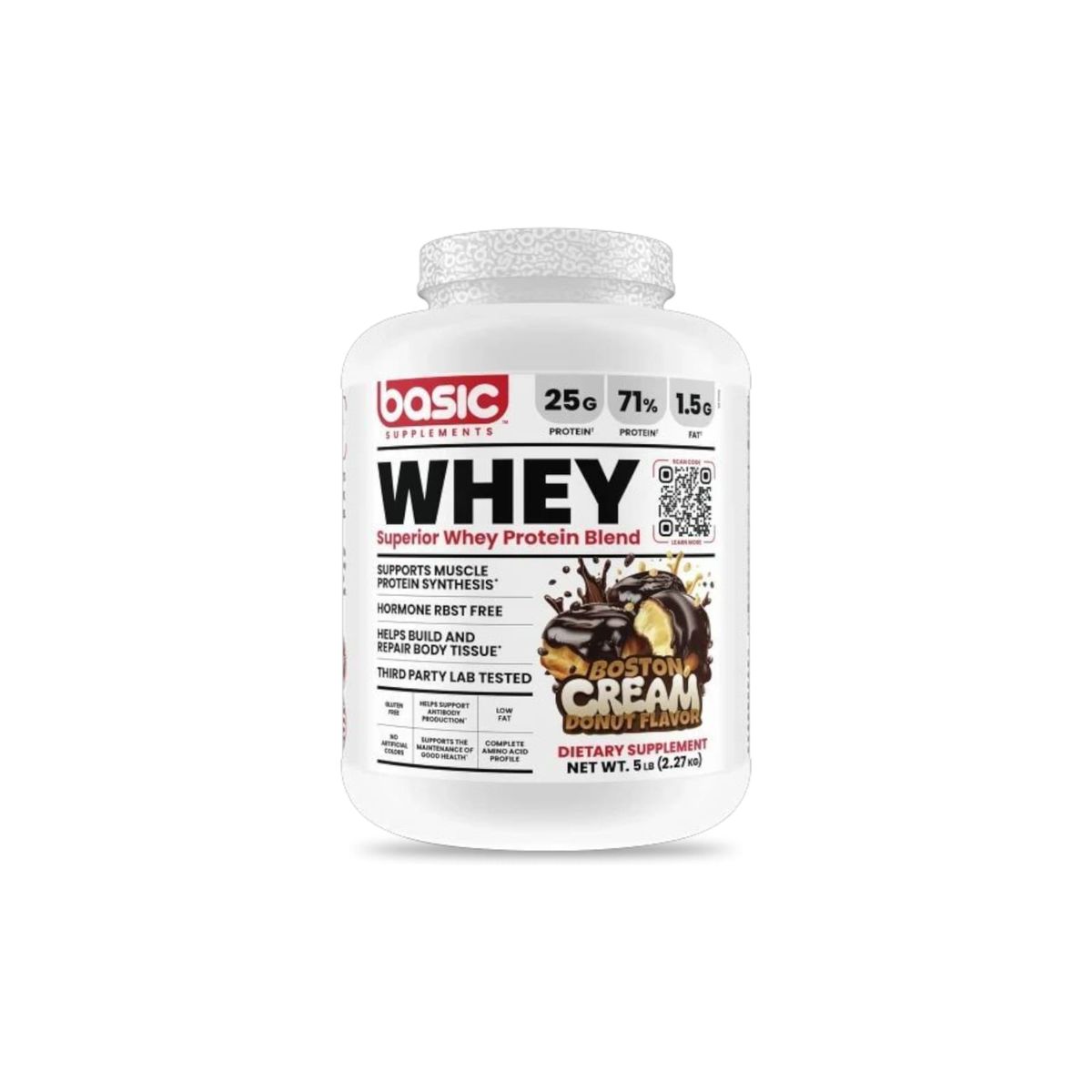 GENERICO - PROTEINA WHEY 5LBS 64 SERVICIOS  BOSTON CREAM DONUT - BASIC