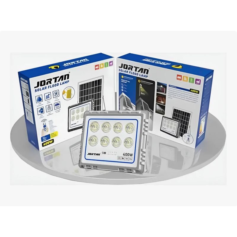 GENERICO - Foco Led Con Panel Solar Reflector 400w Jortan