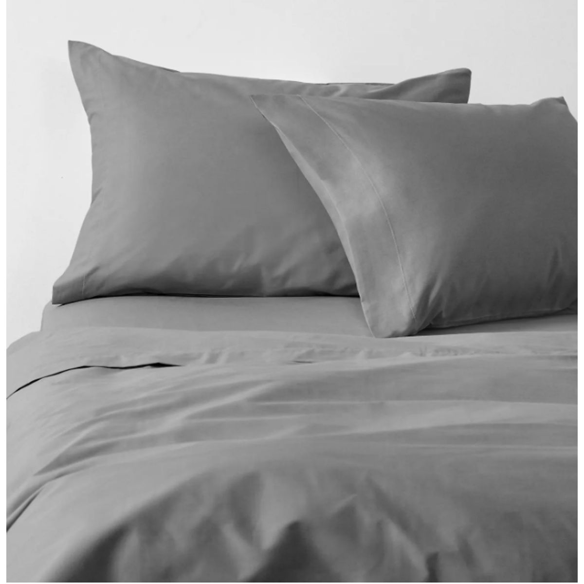 CANNON - Sábanas Cannon 1.5 Plazas 180 Hilos Liso Acero