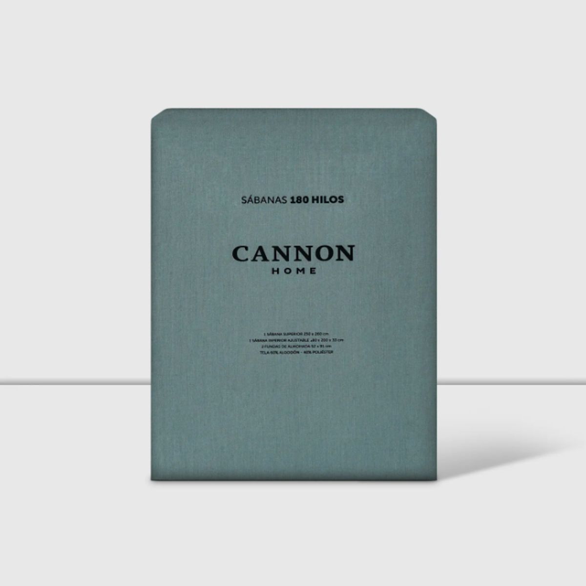 CANNON - Sábanas Cannon 1.5 Plazas 180 Hilos Liso Turquesa