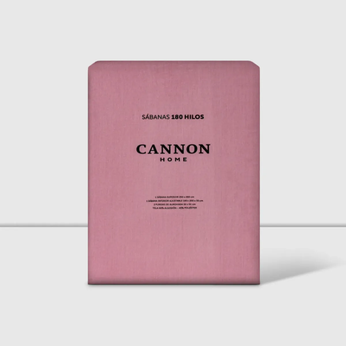CANNON - Sabana Cannon King 180 Hilos Palo Rosa