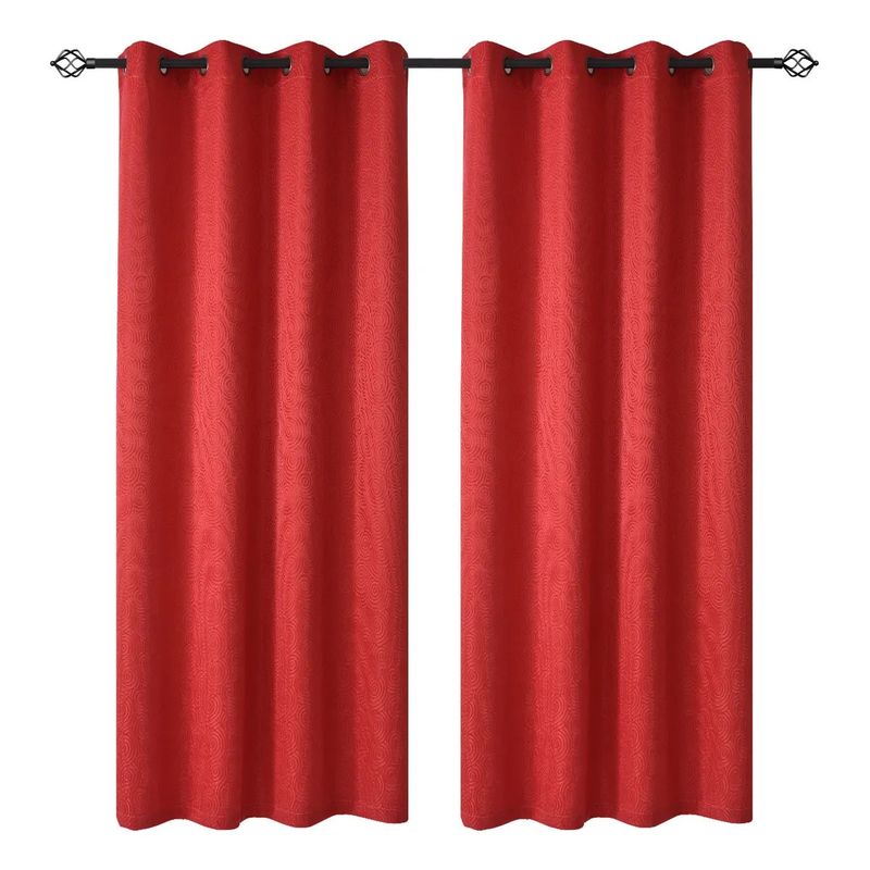 GENERICO - Cortinas Hogar Telas Brocato 2 Panos 140x220 Cm A9782