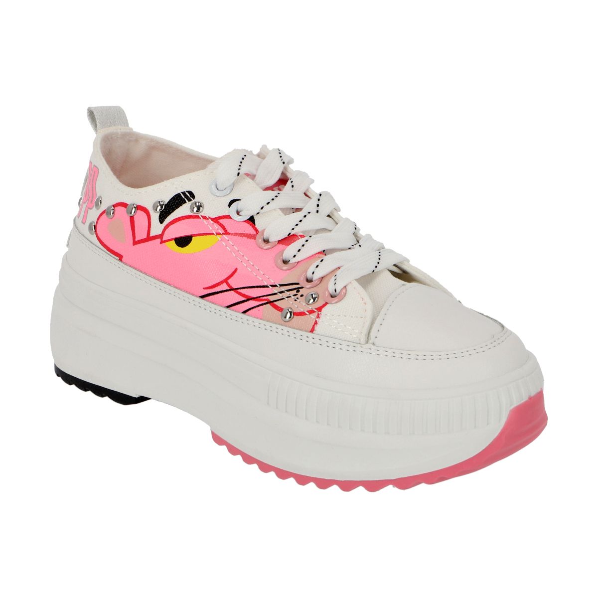 PINK PANTHER - Zapatilla Niña Pink Panther Lona con Plataforma
