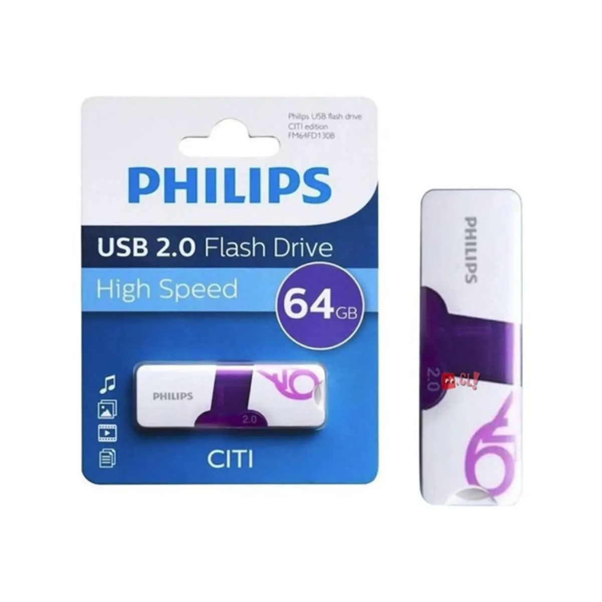 PHILIPS - Pendrive 64gb Philips Citi - Ps
