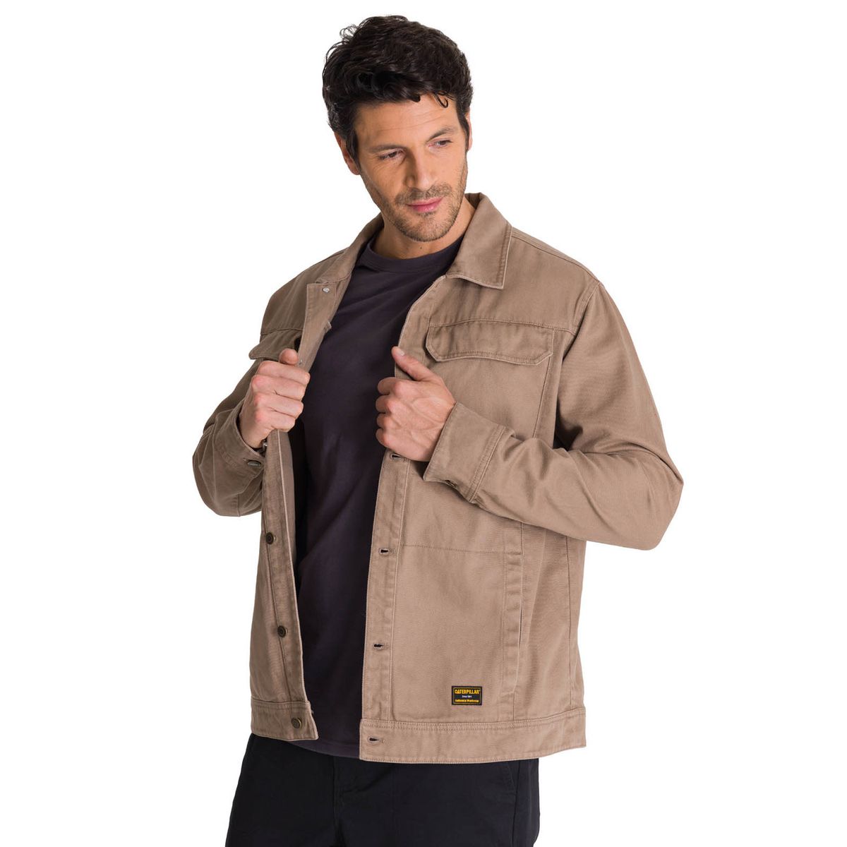 CAT - Chaqueta Twill Hombre Heritage Uniform Café Claro CAT