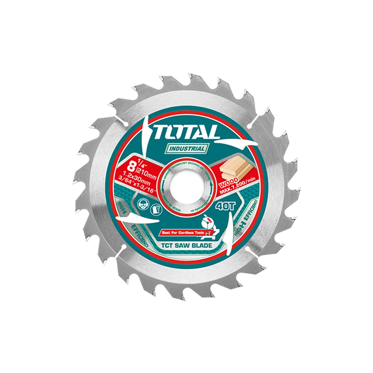 TOTAL TOOLS - Disco de Sierra 210mm 40T Total