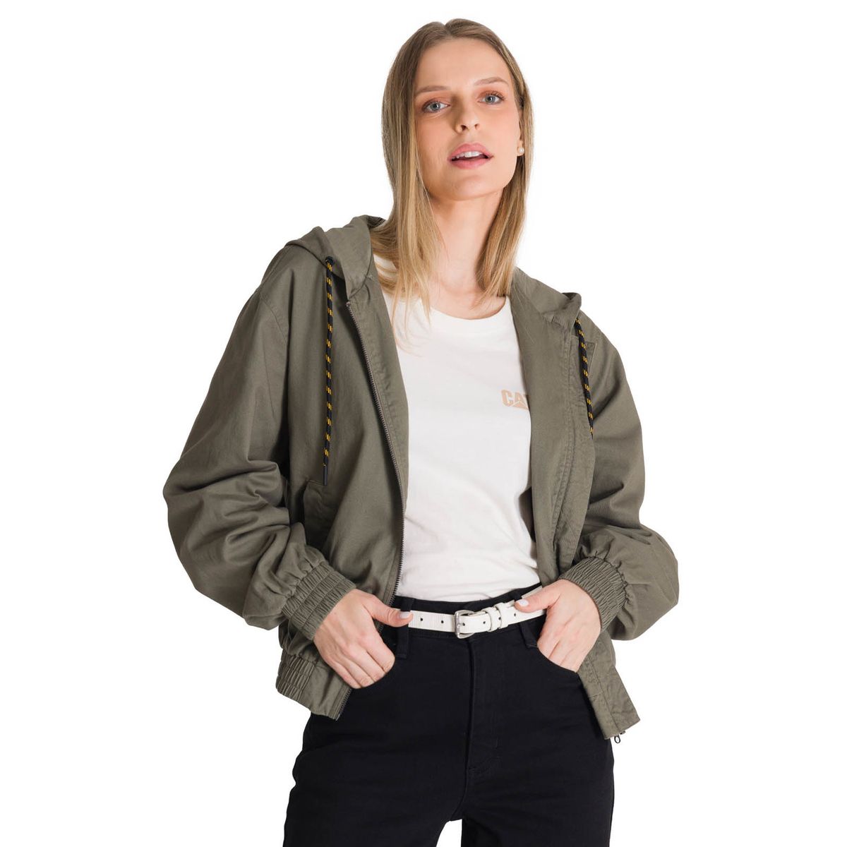 CAT - Chaqueta Mujer Lightweight Utility Bomber Oliva CAT