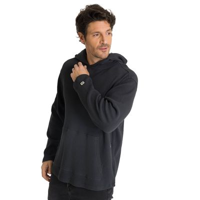 Imagen 1 del producto Polerón Con Gorro Hombre Waffle-Knit Grafito