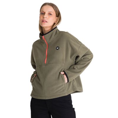 Imagen 2 del producto Polar Fleece Mujer Boxy Oversized Verde