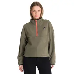 CAT - Polar Fleece Mujer Boxy Oversized Verde