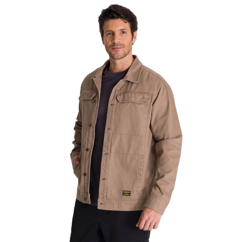 CAT - Chaqueta Twill Hombre Heritage Uniform Café Claro CAT