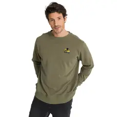 CAT - Polerón Crewneck Hombre Diseño French Terry Oliva
