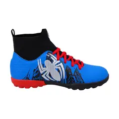 MARVEL - Zapato de Futbolito Niño Spider-Man Botín Blue