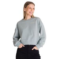 Polerón Crewneck Mujer Relaxed French Terry Celeste