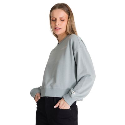 Imagen 2 del producto Polerón Crewneck Mujer Relaxed French Terry Celeste