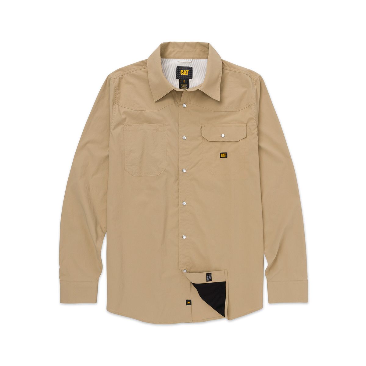 CAT - Camisa Manga Larga Hombre Lightweight Western Beige CAT