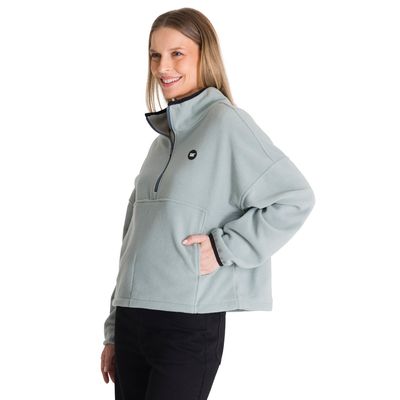 Imagen 2 del producto Polar Fleece Mujer Boxy Oversized Celeste