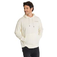 Polerón Con Gorro Hombre Relax French Terry Blanco