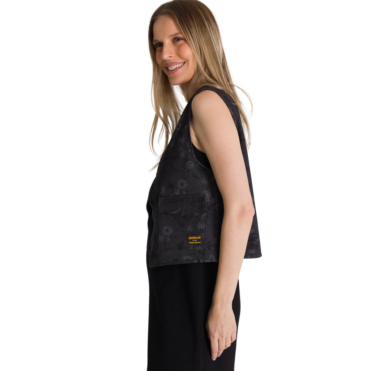 CAT - Chaqueta Sin Mangas Mujer Fasion Utility Vest Negro CAT