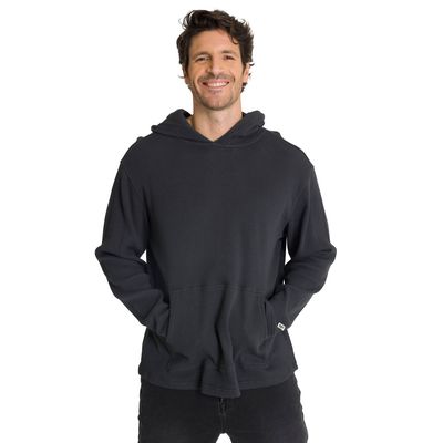 Imagen 2 del producto Polerón Con Gorro Hombre Waffle-Knit Grafito