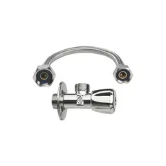 GENERICO - LLAVE ANGULAR HE 12 CFLEXIBLE HI 1516 X HI ½” 30CM DN 8MM NIBSA