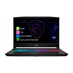 MSI - Notebook Gamer Katana i7 13va 16GB 1TB SSD RTX4060 156 FHD 144hz W11