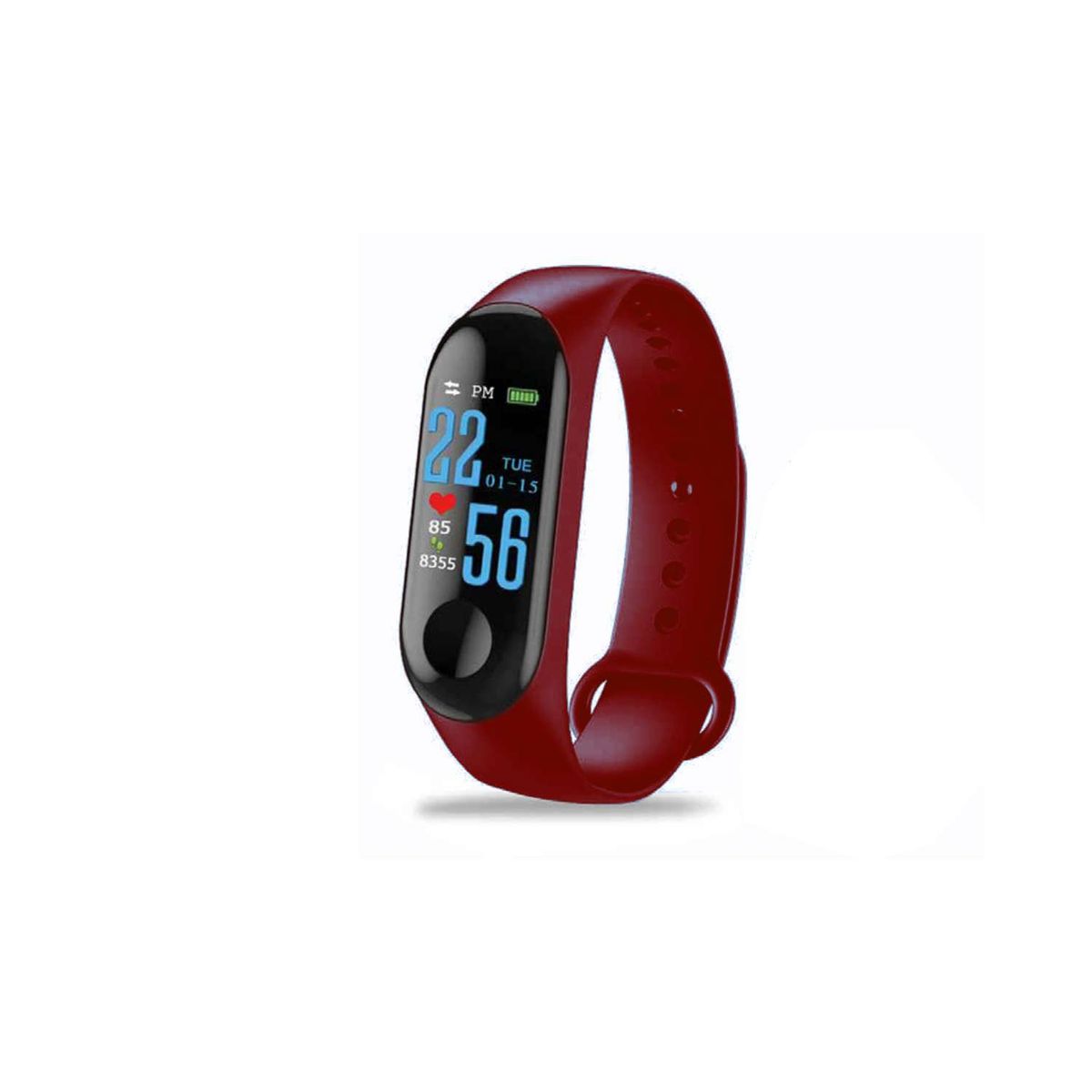 DBLUE - Smartband Bracelete Deportivo Fitness Tracker Color Rojo - PS