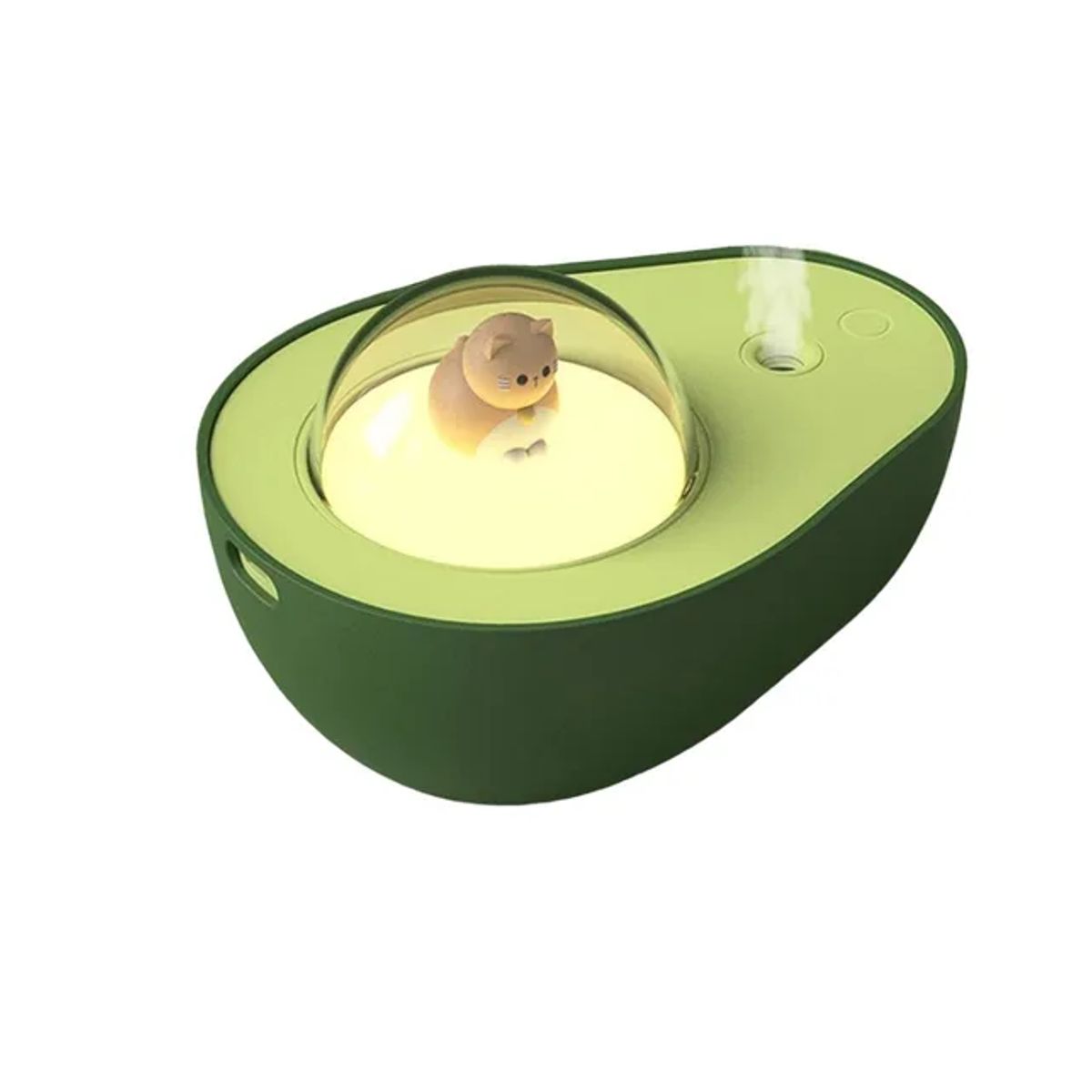 GENERICO - Humidificador Aire Cluz Nocturna Multicolor Aguacate Niebla Color Verde oscuro