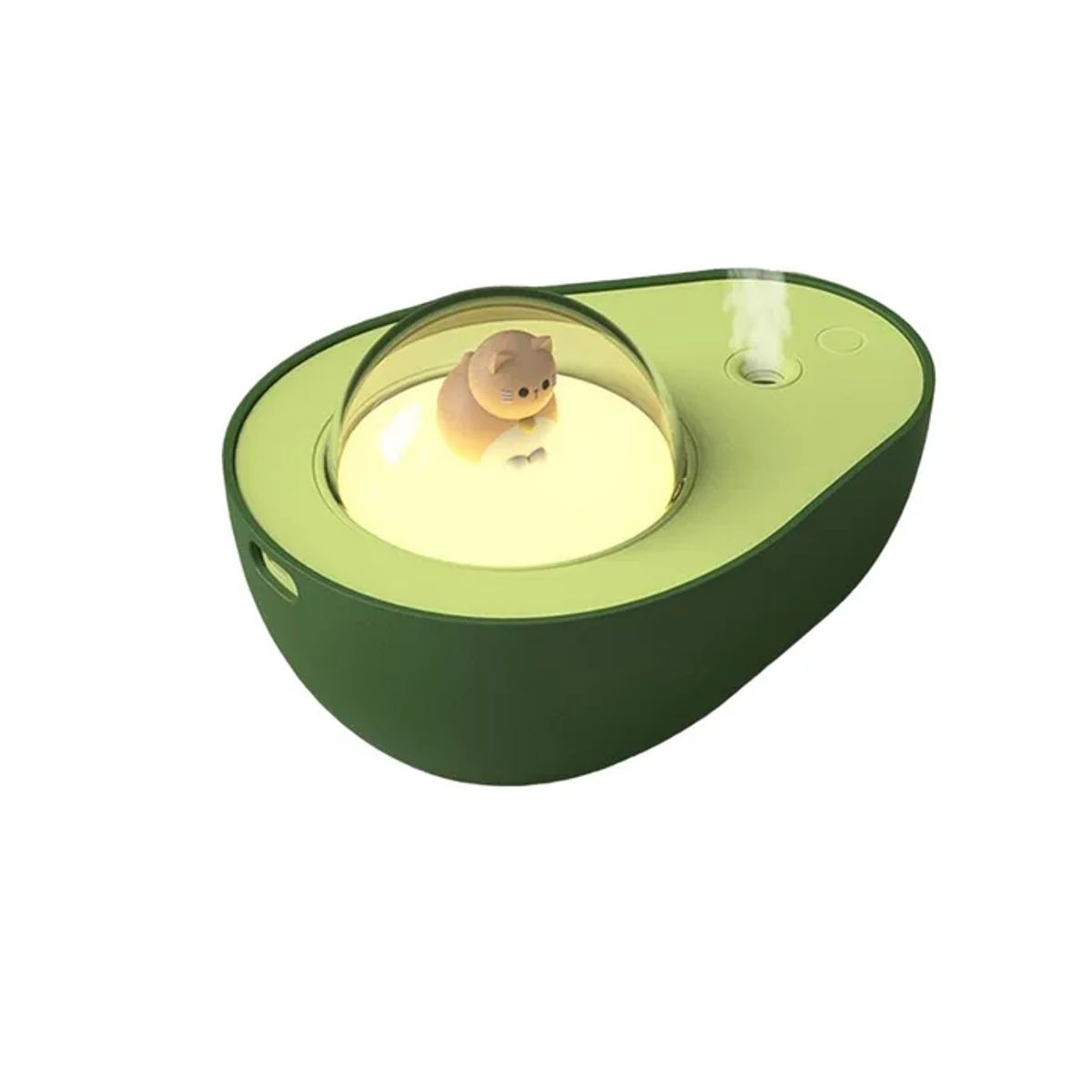 GENERICO - Humidificador Aire Cluz Nocturna Multicolor Aguacate Niebla Color Verde oscuro
