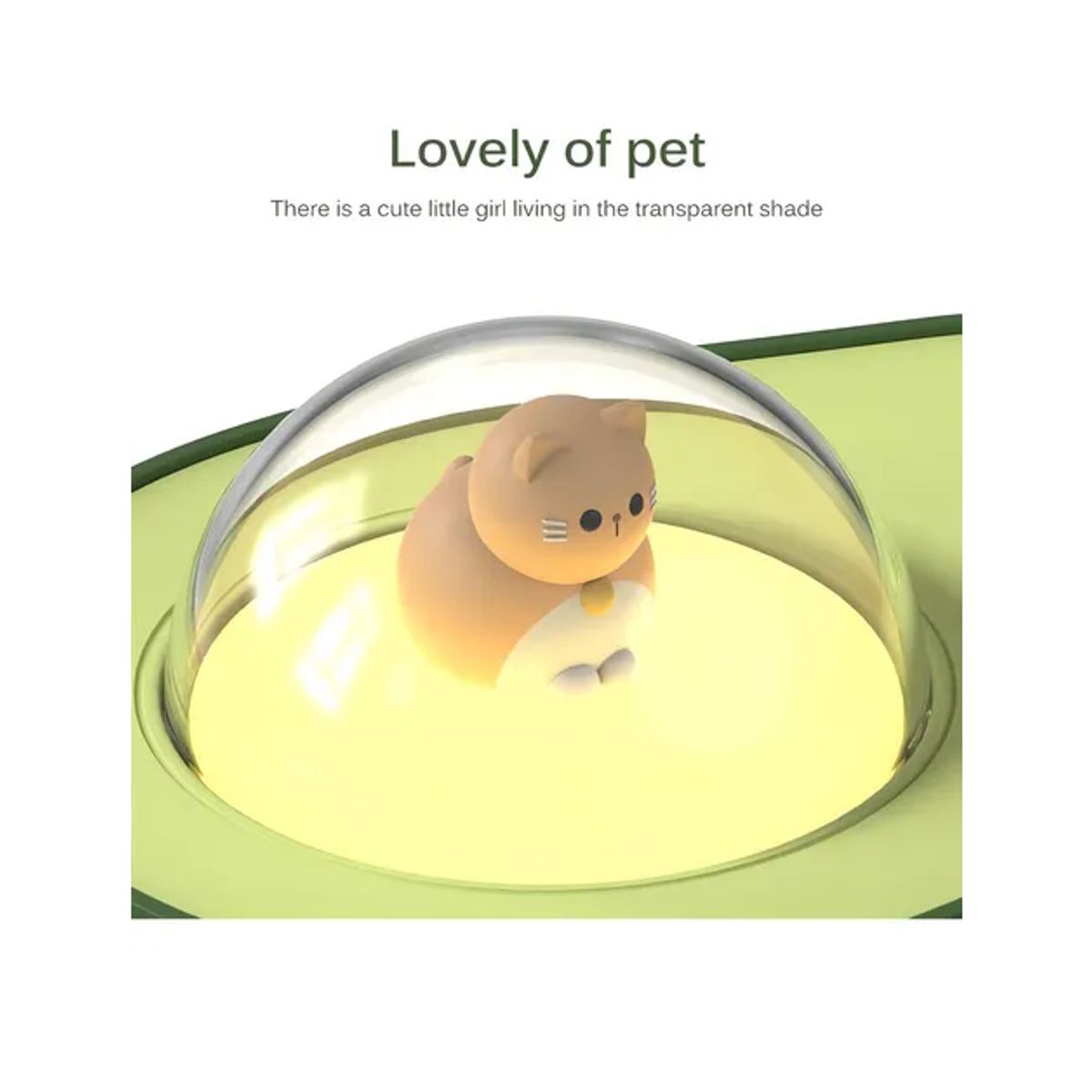 GENERICO - Humidificador Aire Cluz Nocturna Multicolor Aguacate Niebla Color Verde oscuro